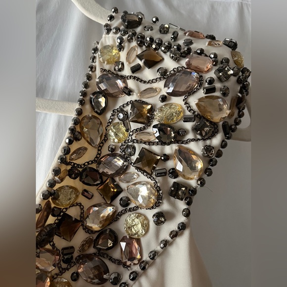 NWT bebe Embellished One Shoulder Mini Dress - Picture 3 of 6